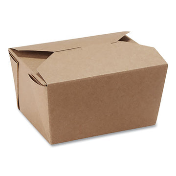 Dixie® Reclosable One-piece Natural-paperboard Take-out Box, 4.5 X 5 X 2.5, Brown, 450-carton freeshipping - TVN Wholesale